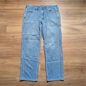 RidgeCut Toughwear Carpenter Jeans Men 38x34(31) Straight Leg Blue Denim